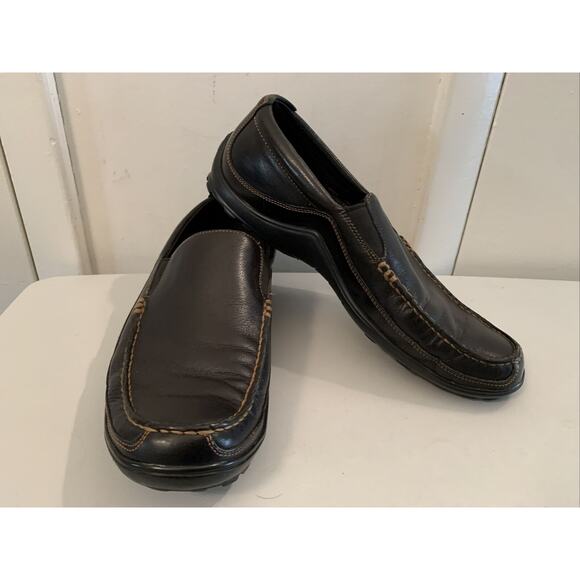 Cole Haan Tucker Venetian Black Leather Loafers CO3557 Sz 11 M Driving Slip On main image 8
